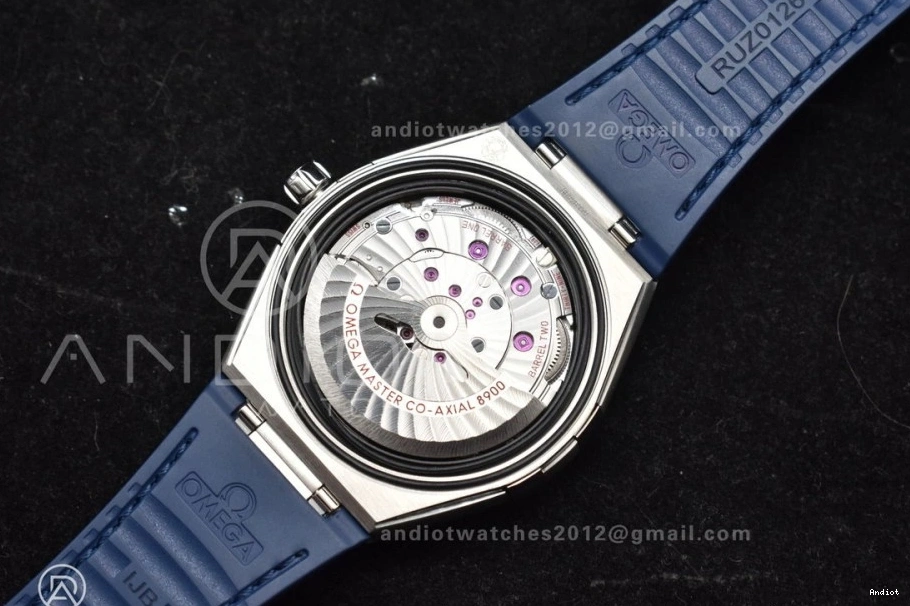 VSF Clone Edition Strap Ceramic Gummy Dial SS Blue Blue A8900 on Blue 1:1 Best Super Constellation 0217